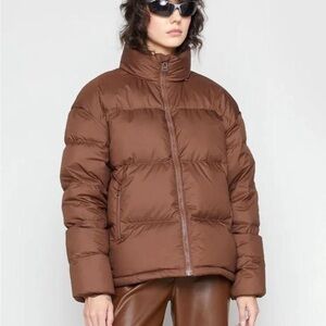 OAK + FORT Brown Down Filled Puffer Jacket